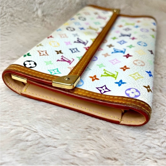 Louis Vuitton White Multicolor Porte Tresor International Wallet - Picture 6 of 14